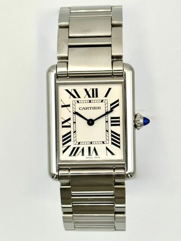Soldier shot of Cartier Tank Musl L watch