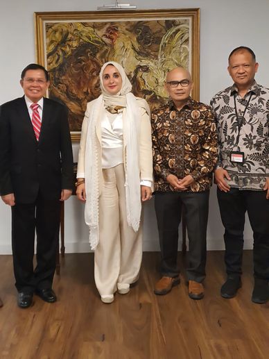 Indonesian Ambassador to the United Kingdom and our partners discussing proposed programmes