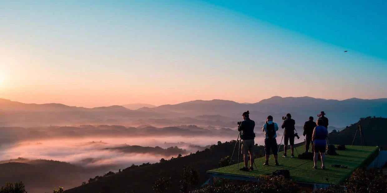 Travelling in style of photographer