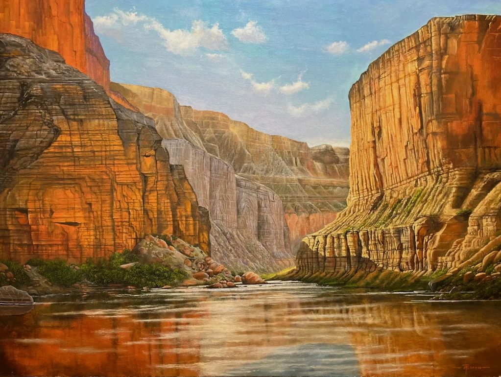 Marble Canyon from the Colorado River
30 x 40 oil on canvas