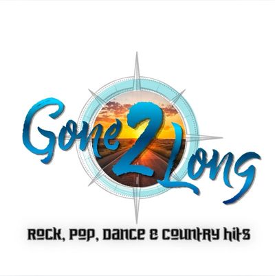 Logo for Gone 2 Long, featuring a sunset and compass design.