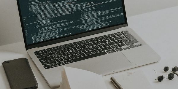 An API guide on the laptop.