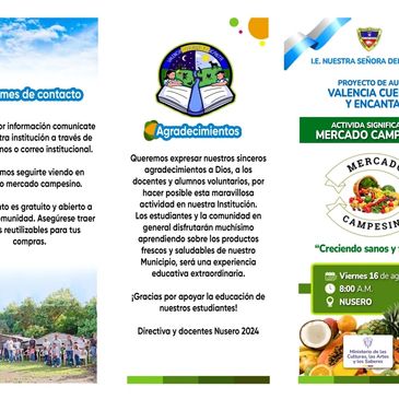  "MERCADO CAMPESINO" en el marco de la experiencia educativa: "VALENCIA CUENTA Y ENCANTA " de  la In