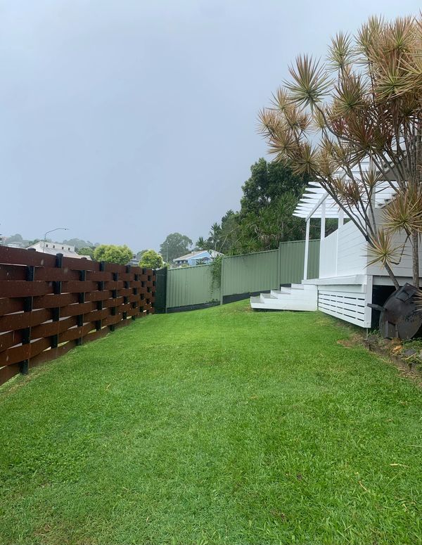 Freshly cut luscious lawn 