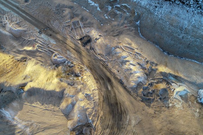 A mining site