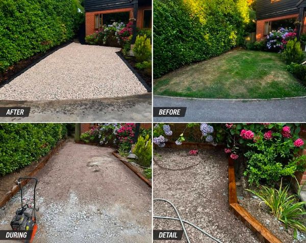 riveway & Garden Preparation

Preparing gardens and driveways by removing soil, excavating existing 