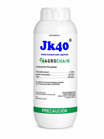  Es un jabón de uso agrícola para el control de insectos de cuerpo blando (ácaros, araña roja, áfido