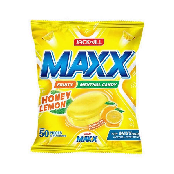 Maxx Menthol Candy Honey Lemon 50 Pieces
