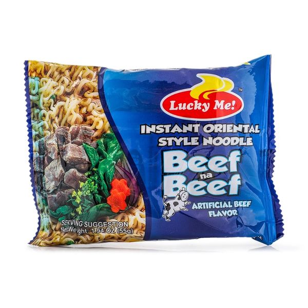 Lucky Me Instant Oriental Style Noodle Beef Na Beef 1.94oz