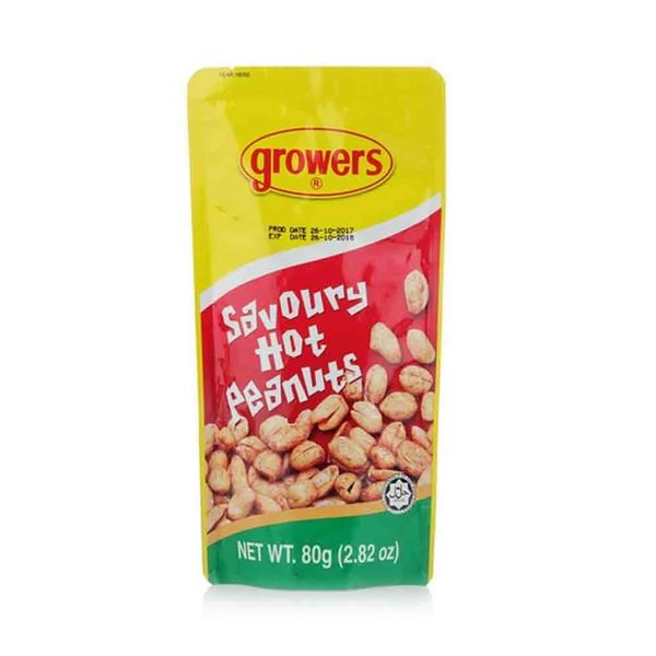 Growers Savory Hot Peanuts 80g