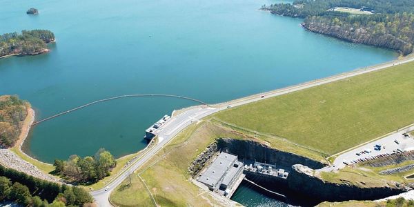 Buford Dam, Buford, GA on Lake Lanier.