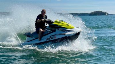 Renter on a waverunner vx