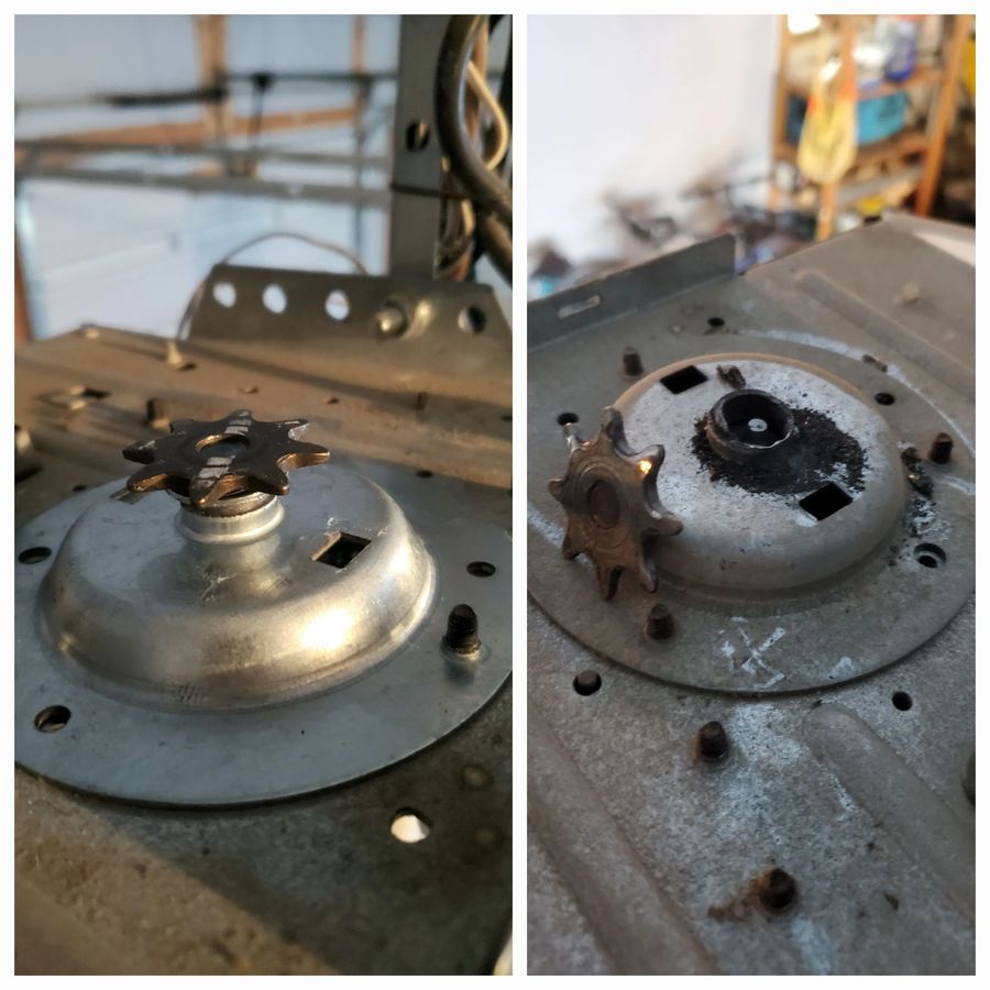 Garage door opener gear repair in the Glebe, Ottawa