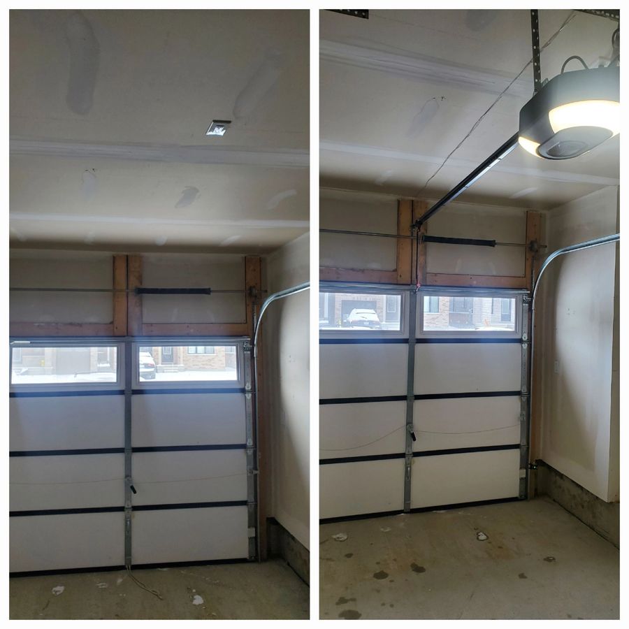 New garage door and opener installed in Greely, South Ottawa