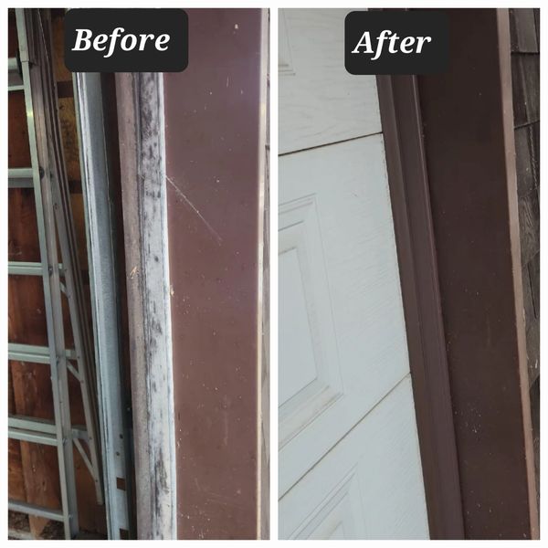 Before and after weather stripping replacement in Ottawa