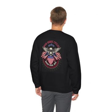 USA EAGLE AND SKULL BACK