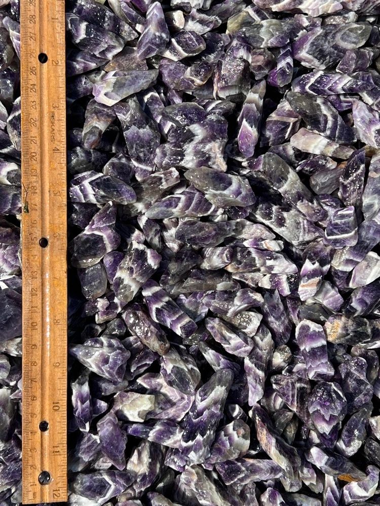 Banded Amethyst rock tumbling rough by the pound