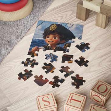 30-piece puzzle for children with Orrin as a pirate. 