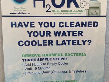 Pristine H2ok Water Cooler Cleaner