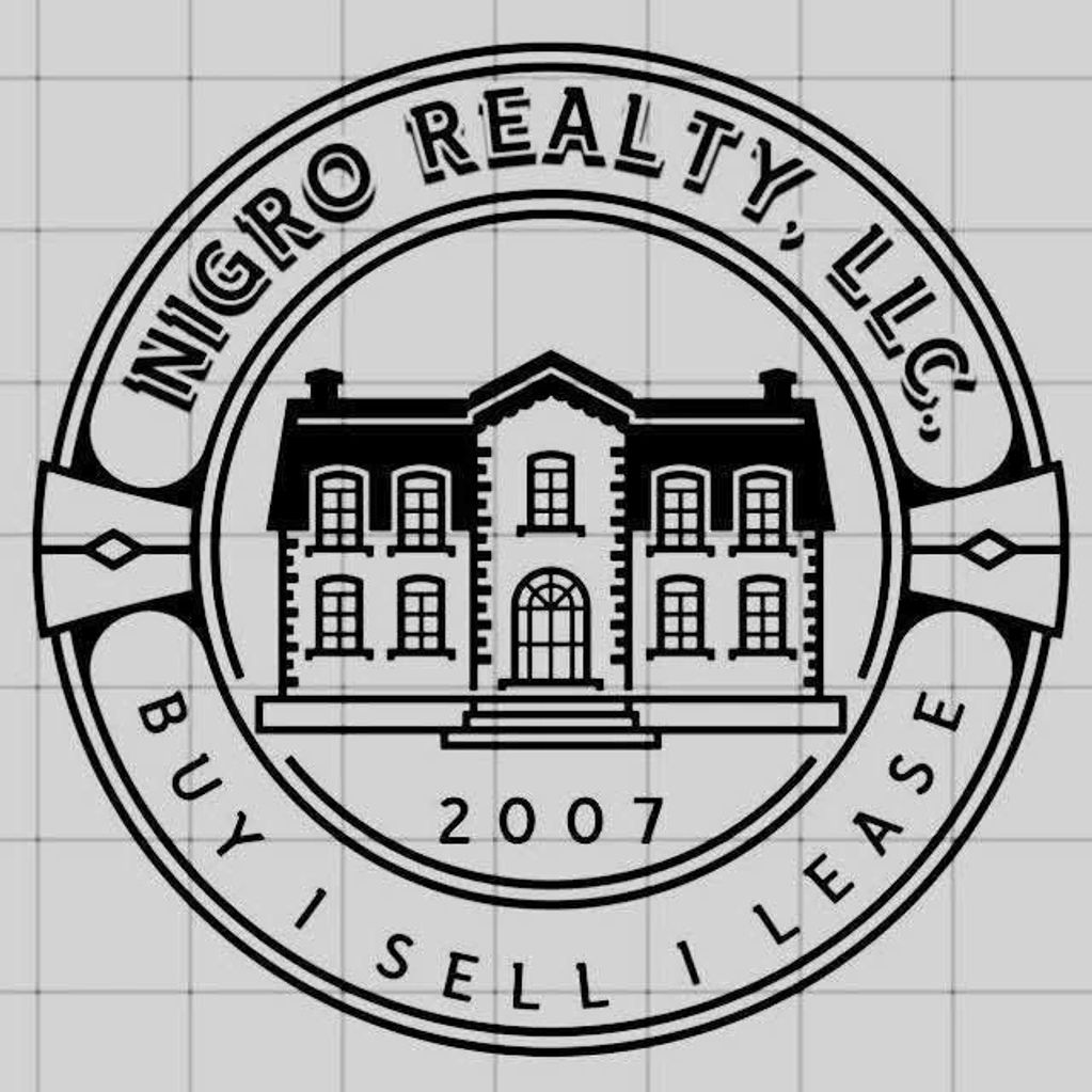 Logo of Nigro Realty, LLC featuring a house and real estate services.