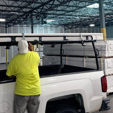 Warehouse operations in action: fast and efficient material handling for on-time deliveries.