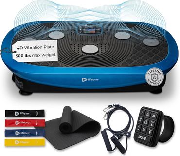LifePro Rumblex Plus 4D Vibration Plate Exercise Machine -Triple Motor Oscillation,Linear, Pulsation
