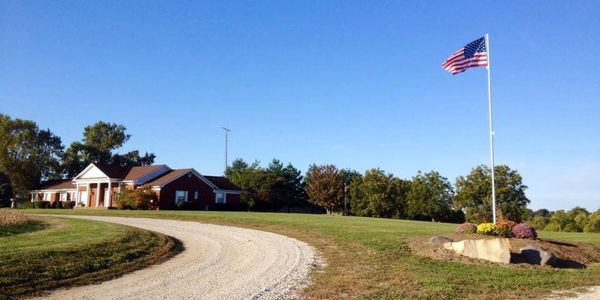 The view as you come into the farm.