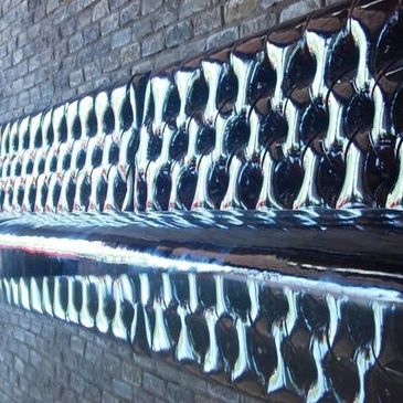 Tufted commercial upholstery booth luxury resort.