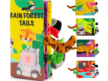 Rain Forest Soft Cloth Baby Book