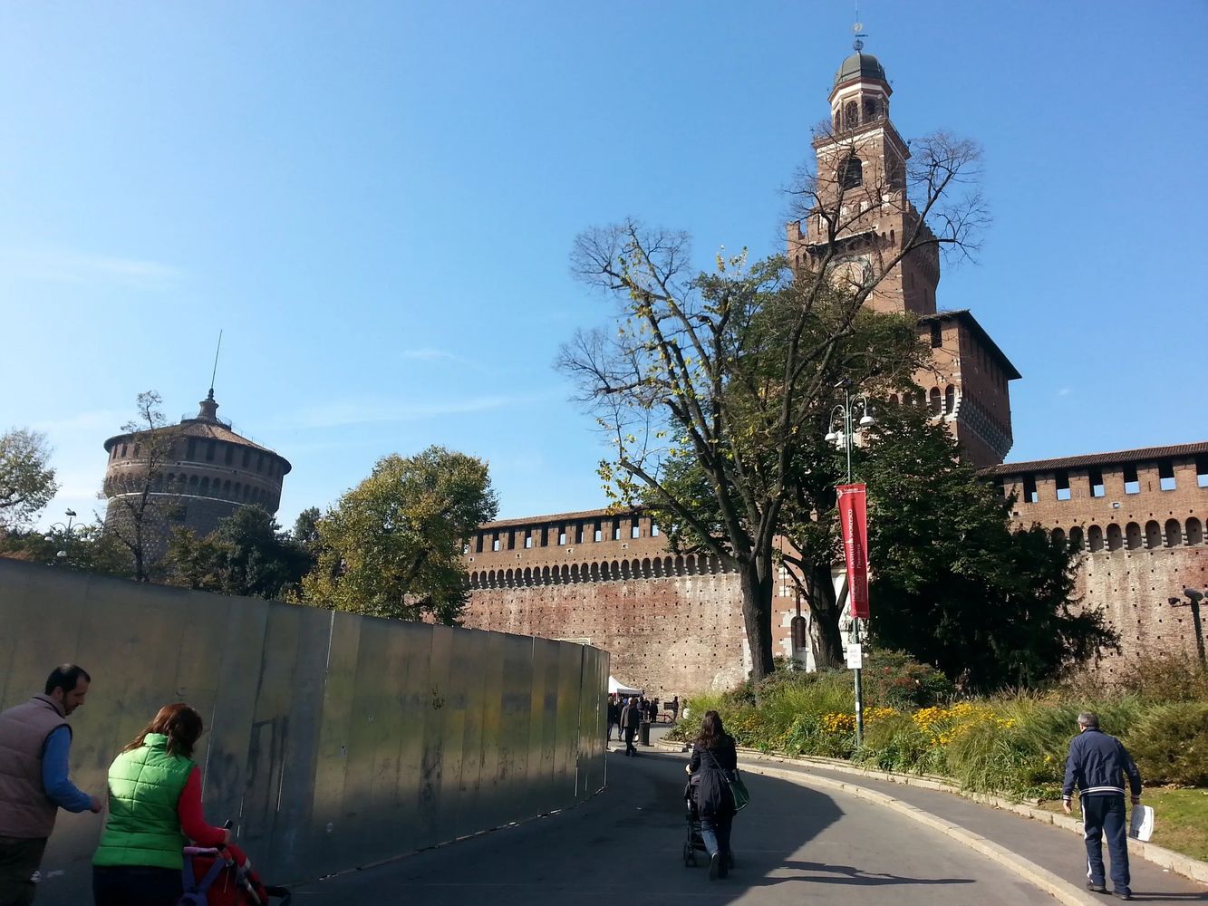 Entrance to Castello Sforzesco.