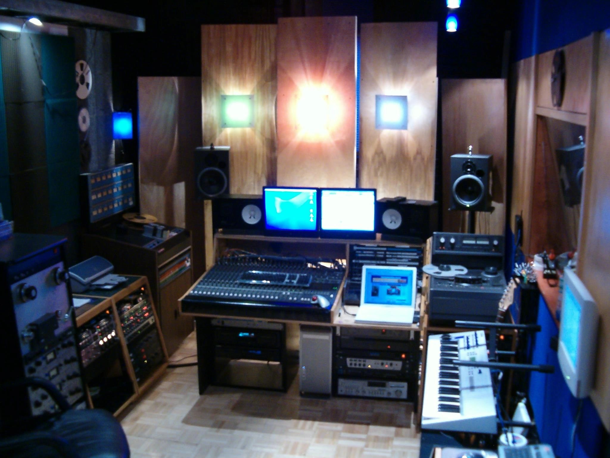 home recording studio wallpaper