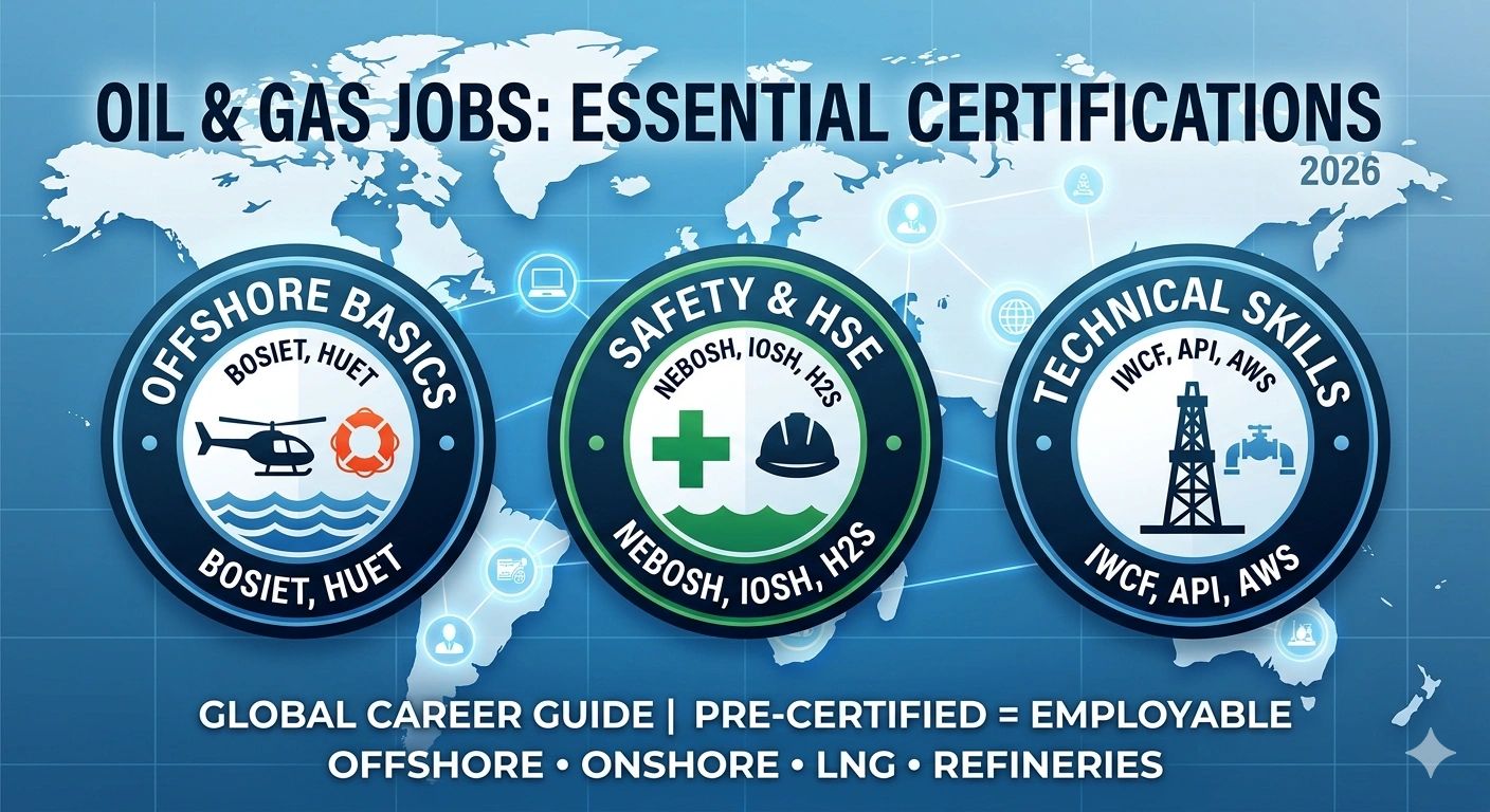 Top Certifications for Oil & Gas Jobs (2026 Global Career Guide)