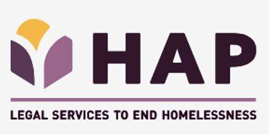 HAP logo with tagline ending homelessness.