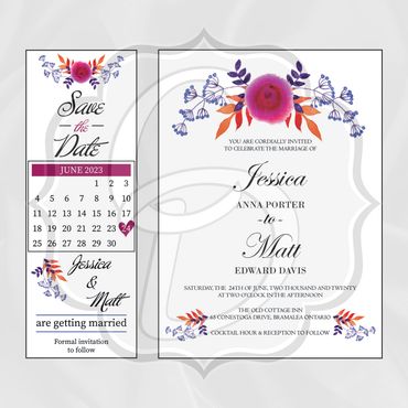Save the Date & Wedding Invitation