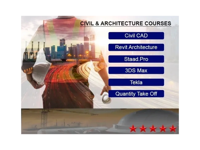 Architecture & civil deals with the design and planning of buildings,construction of buildings.