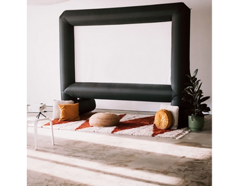 Diamond- 14ft movie screen, Bluetooth Speaker, and projector

