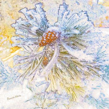 Light Glistening after a Blizzard
This started as a sketch and paints were added and lots of glitter