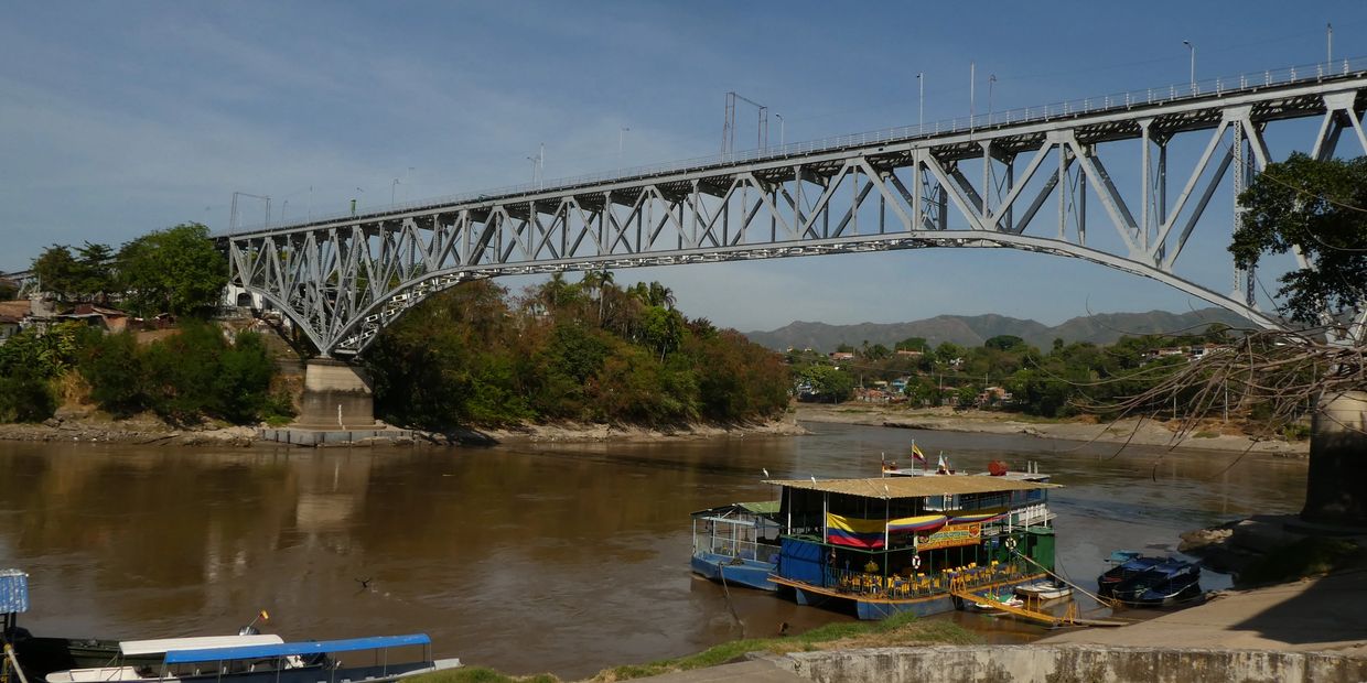 railway bridge across the Magdalena River at Girardot, Colombia