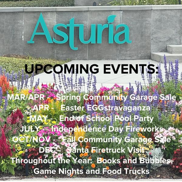 Annual calendar of events 