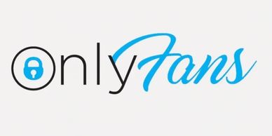 OnlyFans logo with blue and black text and a lock icon.