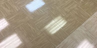 VCT tile strip and seal 