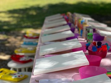 8 Kids (up to 2 hours)
2 hostess
Tea( ice tea or pink lemonade)
Decorating cupcakes
2 types of snack