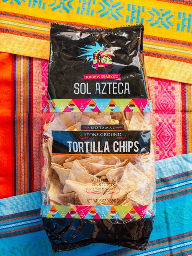 Bag of Sol Azteca tortilla chips