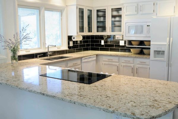 Kitchen worktop in granite