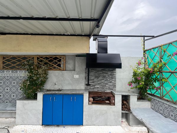 Ticana Rooftop Terrace with Lake view in Udaipur , With Barbeque. Rooftop Garden with lake view 