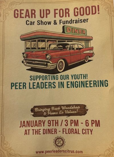 Diner fundraising flier 