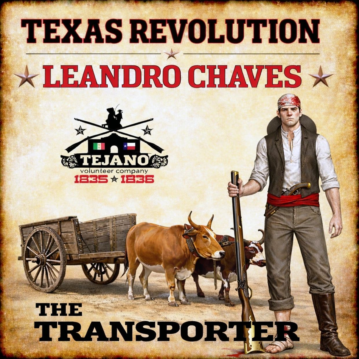 Leandro Chaves, the Transporter, from Texas Revolution Tejano volunteer company.