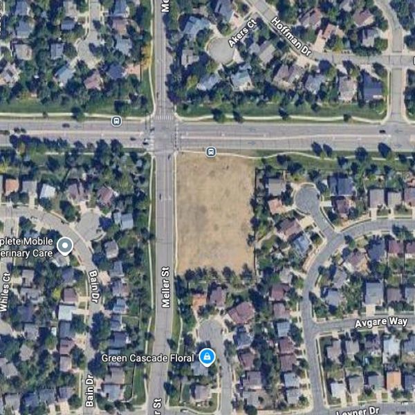 One of the infill parcels, from Google Maps