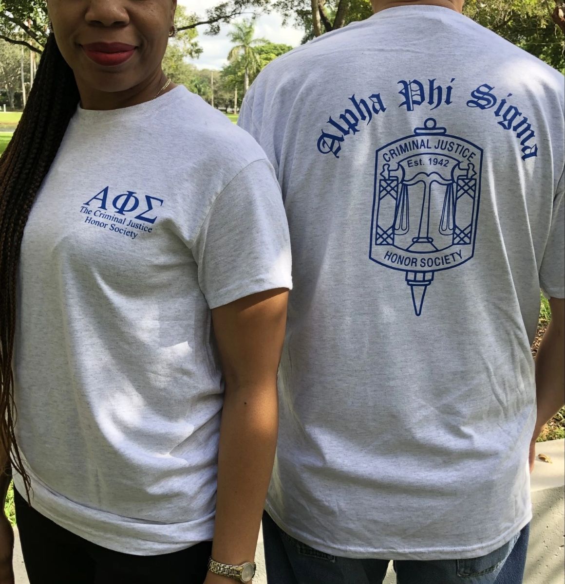 Alpha Phi Sigma Signature Key T-Shirt Ash - Main Image