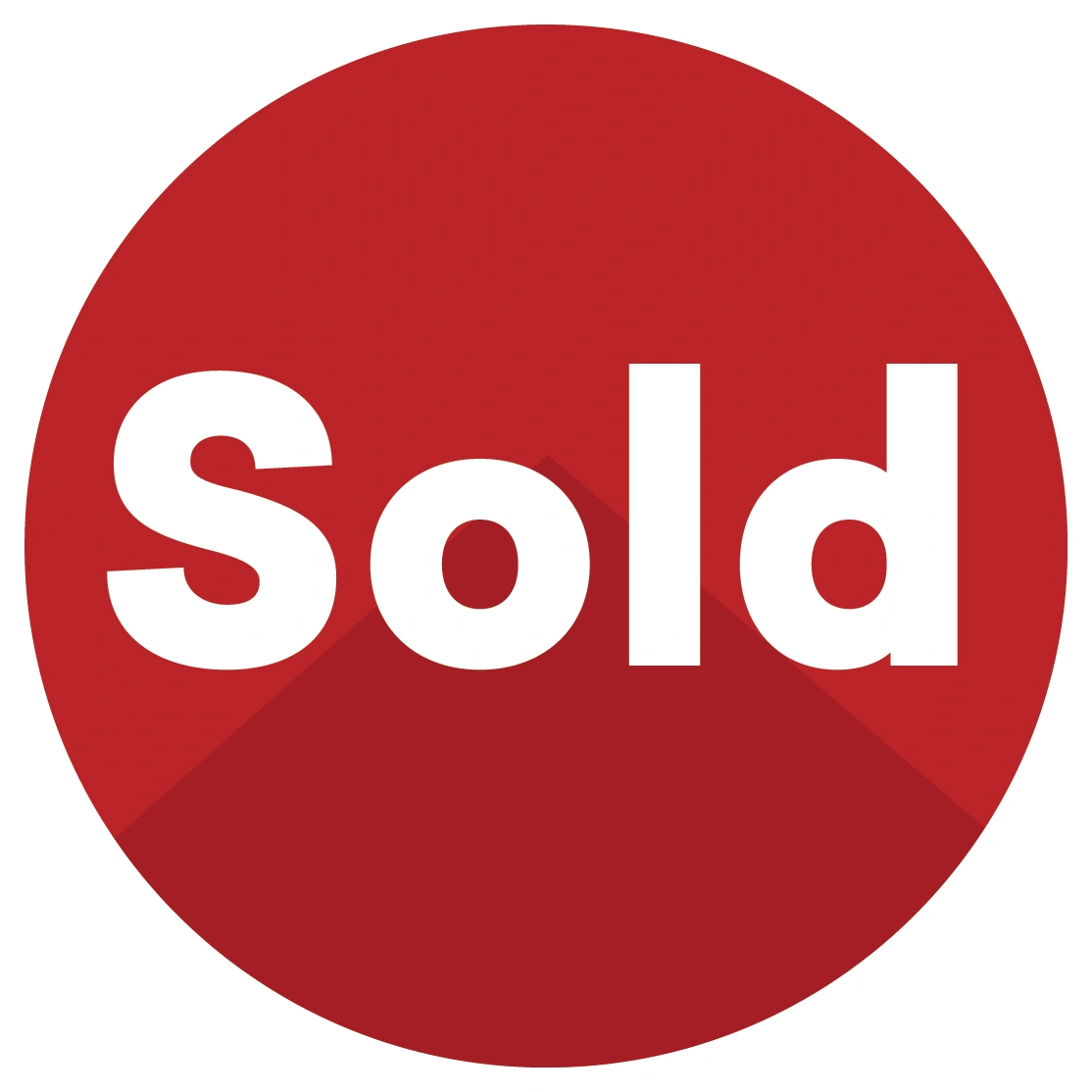 Sold sticker which gets added on to a for sale signboard after an unconditional sale.